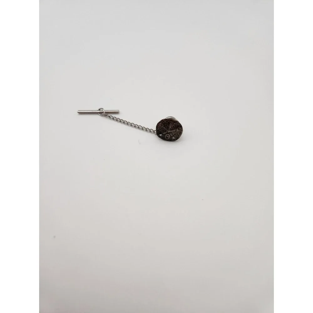 James Avery Sand Dollar Tie Tack Men OS Silver Sterling Vintage Beach Ocean Pin